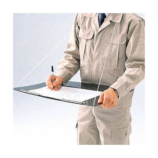 （まとめ）ライオン事務器 アート用箋挾 B6ヨコ黒 No.6 1枚 (×10セット)