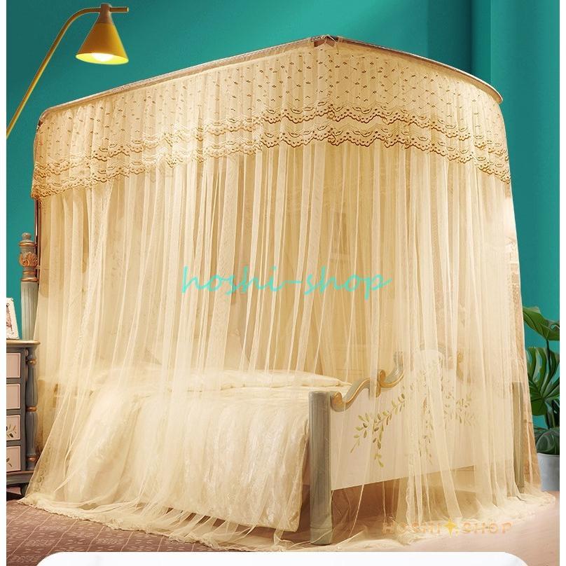 入荷！蚊帳 かや ムカデ対策 宮廷式蚊帳 姫風蚊帳 贅沢 大空間 おしゃれ 寝具 かや 虫除け 虫よけ 120150180cmベッド適用