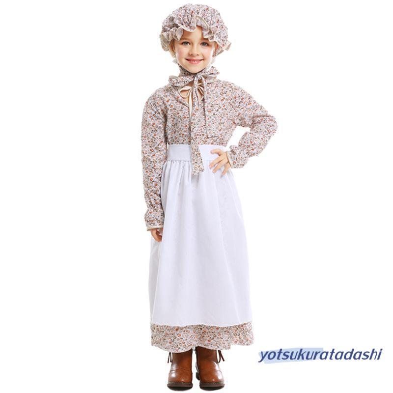 【新品販売 】子供服 ドレス キッズ 子ども用 コスプレ 仮装 クリスマス コスチューム 衣装 女子 童話物語テーマ服田園農場ドレス