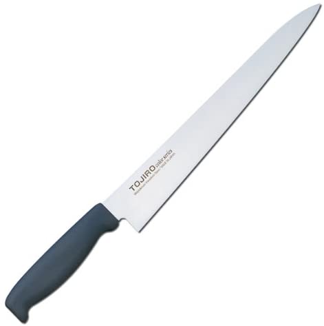 藤次郎 TOJIROカラー筋引き包丁 24cm ブラック F-253BK