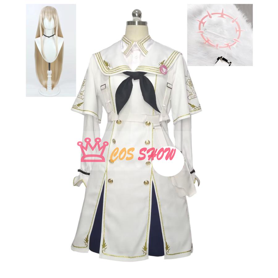 新品販売!ブルーアーカイブ ブルアカ 桐藤ナギサ コスプレ衣装 cosplay 仮装 髪飾り ウィッグ能 イベント クリスマス ハロウィン ステージ 文化祭 学園祭