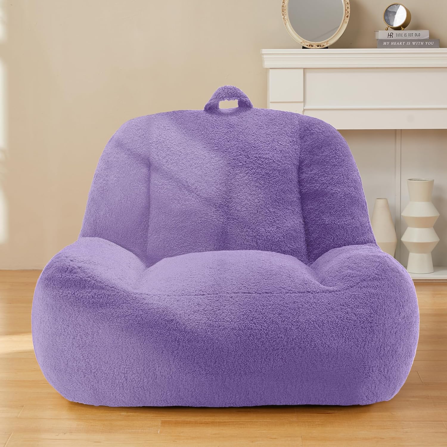 1人掛け ひとをだめにするクッション 特大サイズ(101×86×84cm) 超快適 柔らかい シェルパテディ生地 滑り止め素材 スタイリッシュ