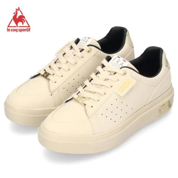 ルコック スニーカー レディース シューズ 防水 le coq sportif ルコック スポルティフ LA セーヴル PF 50 ミルクベージュ QL3UJC50MB 晴雨兼用 靴 セ 7,890円