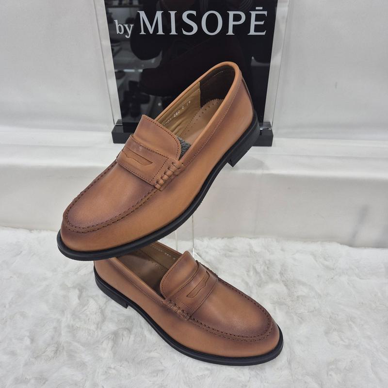 By 男性クラシックペニーローファー 122HT439FH005 CAMEL 4 JJ