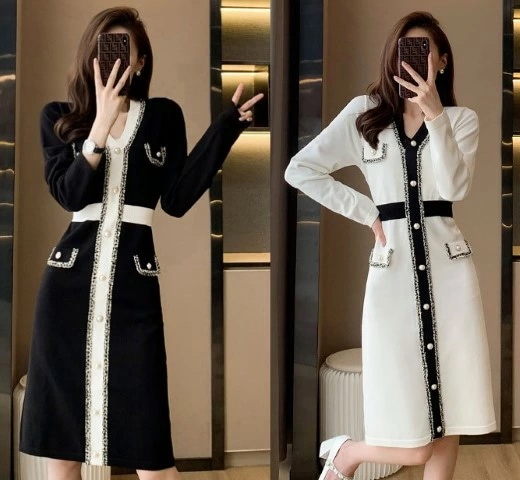 ワンピース ひざ丈 ニットワンピース 厚手 きれいめワンピ おしゃれ カットソー大きいサイズ レディース 秋冬 結婚式 きれいめ タイト フォーマル 大人 上品 チュニック one-piece