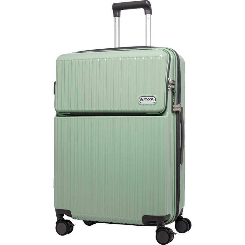 OUTDOOR　スーツケース 71L(81L) 約1週間 ［TSAロック搭載］ アクアグリーン　OD-0890-63N-AGR