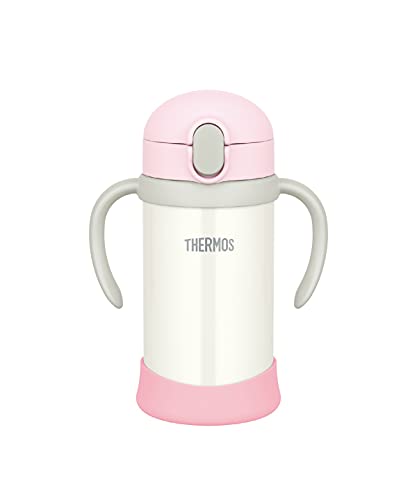 サーモス(THERMOS) まほうびんのベビーストローマグ FJL-350 ピンクホワイト (PKW) 350ml