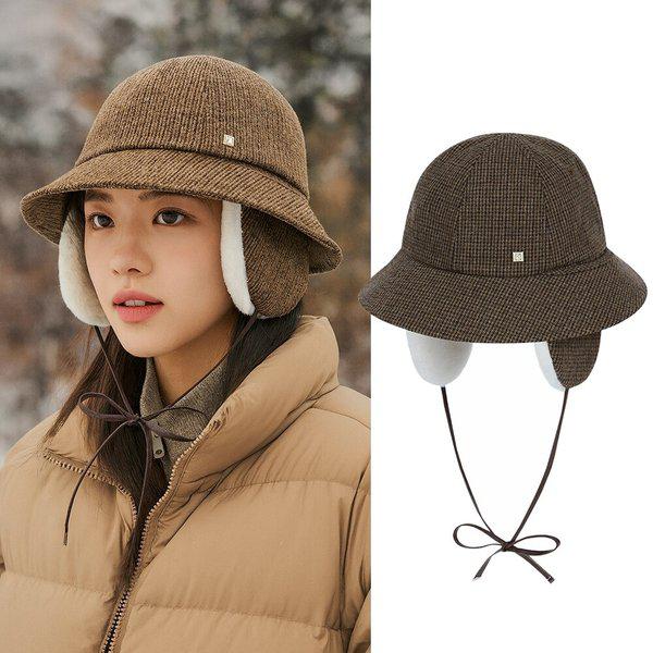 女性用冬用イヤーマフ保温登山用バケットハット KSC873VC3W