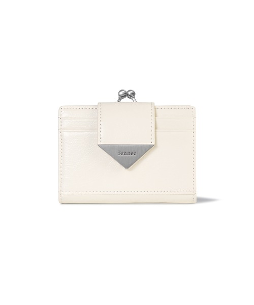 【FENNEC】 CRINKLE TRIANGLE FRAME BRIDGE WALLET - VANILLA 財布 正規品