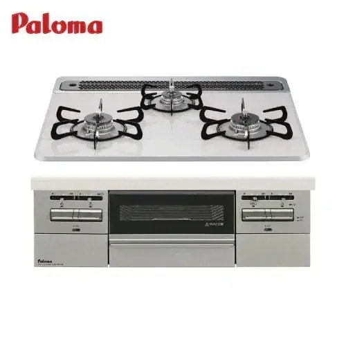 即日出荷 キッチン ビルトインガスコンロ ブリリオ BRilliO 幅60cm 都市ガス パロマ [PD-743WS-60CV-13A] ハイパーガラスコートトップ ティアラシルバー