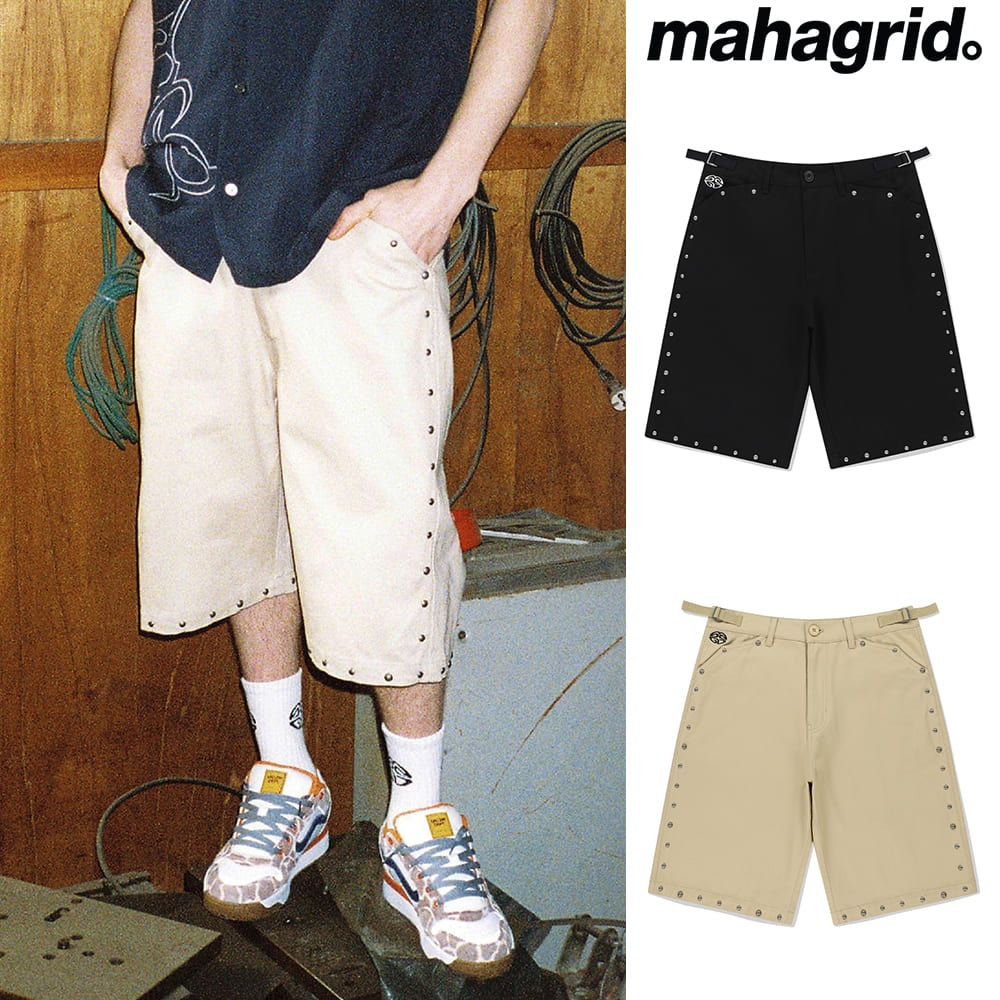 [mahagrid] STUD BERMUDA CHINO SHORT