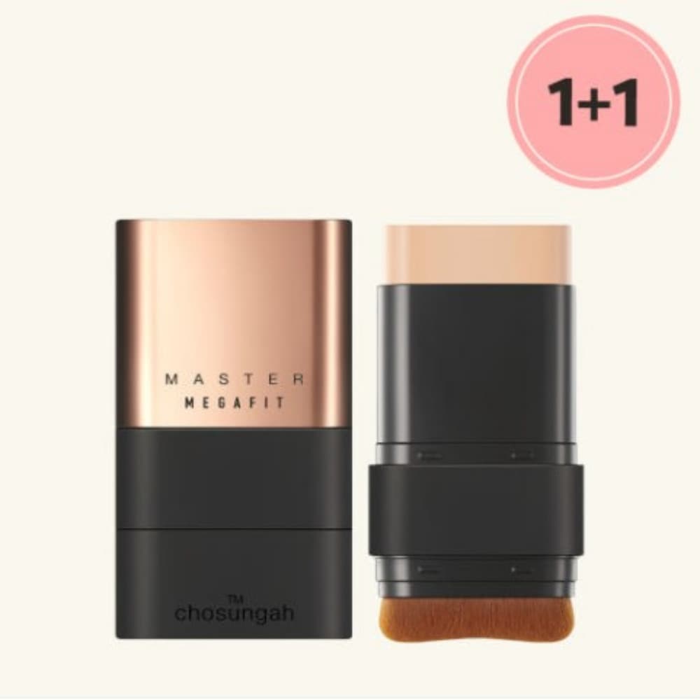 [1+1] NEWカラー発売！ チョ·ソンア メガフィット スティック ファンデーション マスターグロー 16g SPF50+,PA++++ / 超密着ファンデーション / 肌補正 / 完璧カバー