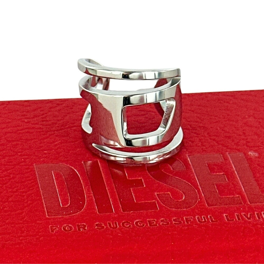 ディーゼル リング 指輪 幅広 メンズ レディース ユニセックス ステンレス 9号～20号 シンプル おしゃれ ブランド アクセサリー 誕生日 結婚記念日 夫 妻 彼氏 彼女 ギフト シルバーアクセサ