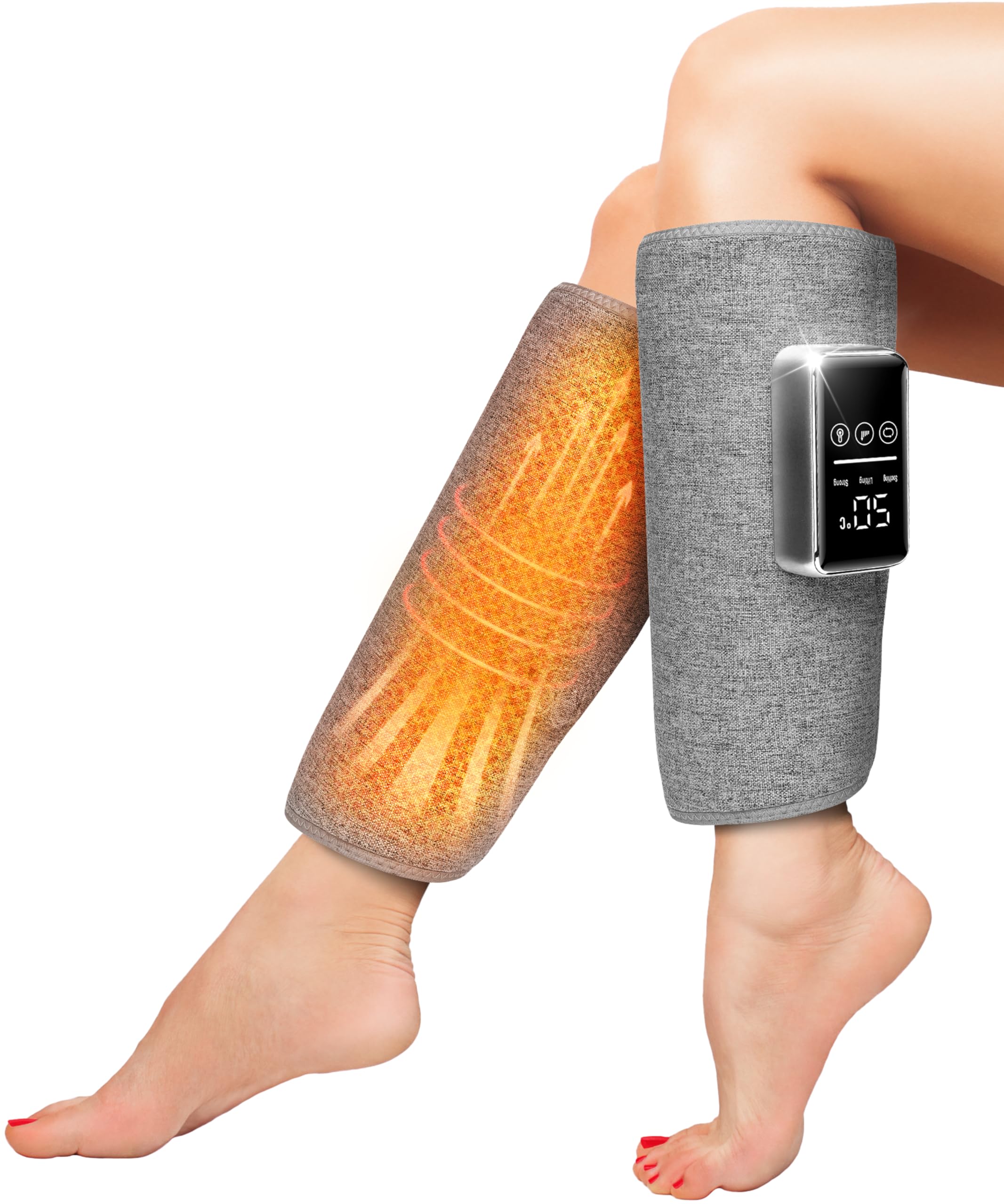 【ふくらはぎ ケア】フットケア 3モード×3温度×3強度調節 360全包 レッグケア 温熱ケア 20分自動オフ 軽量 コードレス サイズ幅調整可 エアーレッグリラックス 空気圧 操作簡単 150分連続
