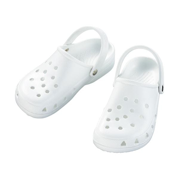 （まとめ）エバロンサンダル レディース ホワイト Lサイズ 1足 [x3セット]