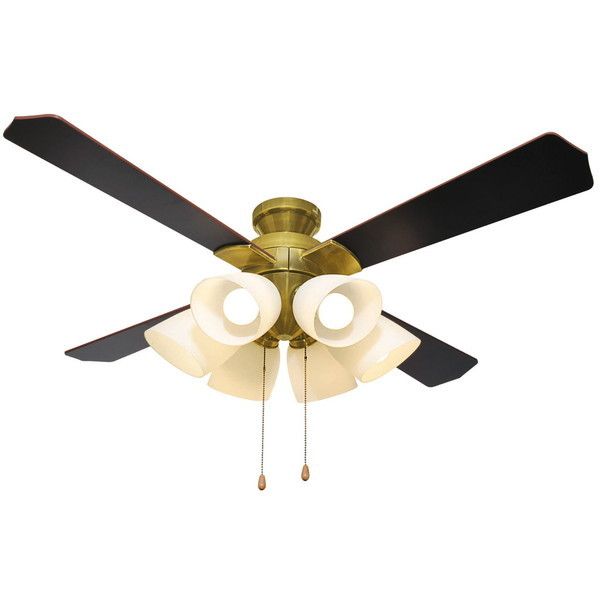 QJ-46AB6LE6 ブロンズ 洋風シーリングファンライト (6～8畳/調光/電球色)