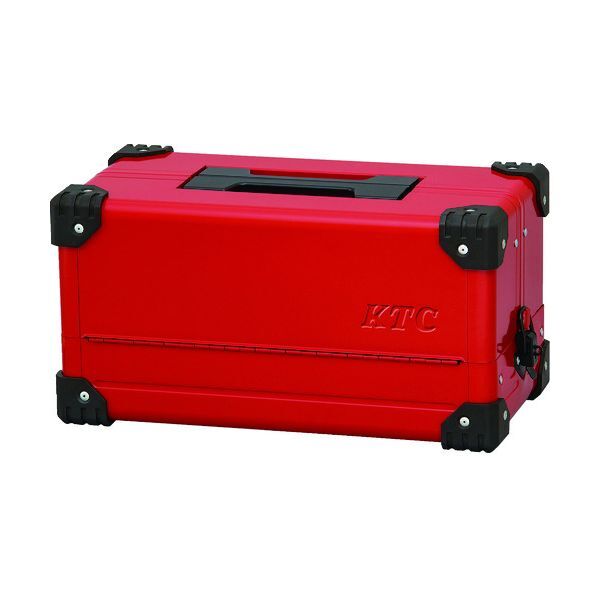 EK10AR3 スチール製工具箱 両開きメタルケース (レッド) 間口440×奥行233×高さ230mm メーカー直送