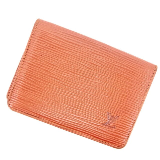 定期入れ /パスケース/廃カラー エピ /ポルト2カルトヴェルティカル ケニアブラウン 中古