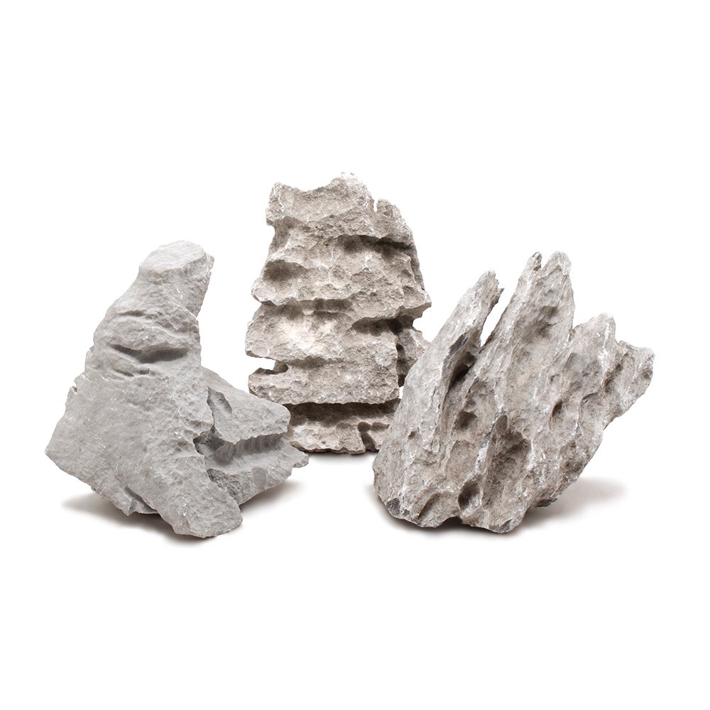 形状お任せ　白風石　Ｌサイズ（約１８ー２３ｃｍ）　３個　アクアリウム　レイアウト素材　ＣＲＣ21―20―99―10―00