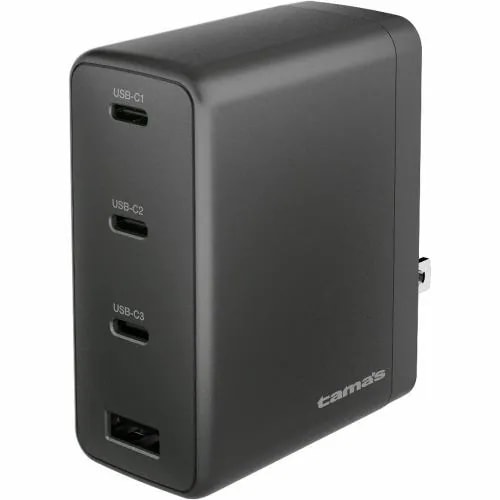 多摩電子工業 PD140W コンセントチャージャーC×3+A ブラック TAP168UC3K