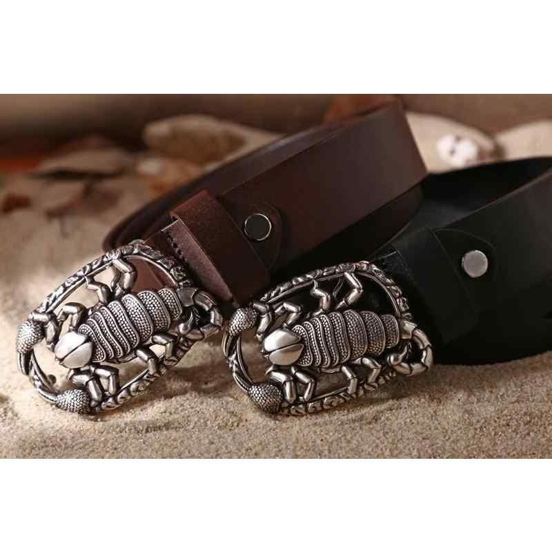 メンズ ベルト かっこいい レザー 第一層 牛革 スムース バックル 合金 シングル ループ ズボン ヴィンテージ 風 カジュアル こげ茶 黒