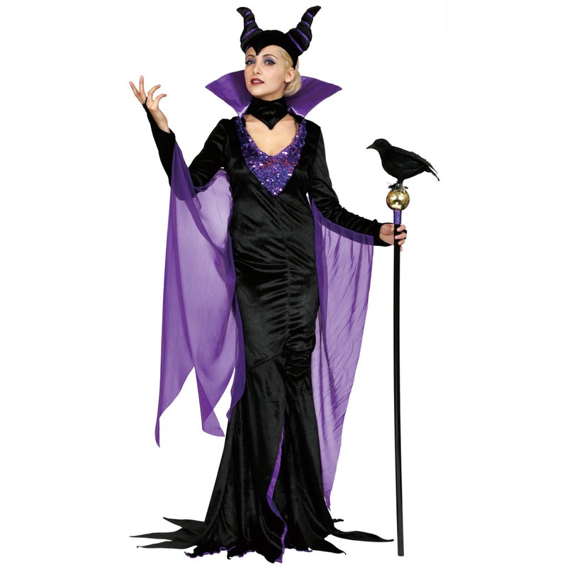 コスプレ 仮装 大人用マレフィセント 【 コスプレ 衣装 ハロウィン 仮装 コスチューム 魔女 童話 正規ライセンス品 魔法使い 余興 悪役 パーティーグッズ レディース ディズニーヴィランズ 女性用