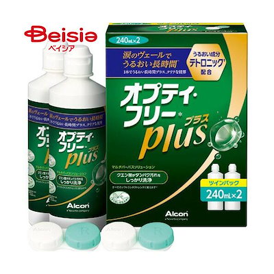他サイト： 日本アルコン オプティフリープラスツイン240ml×2本入の商品画像