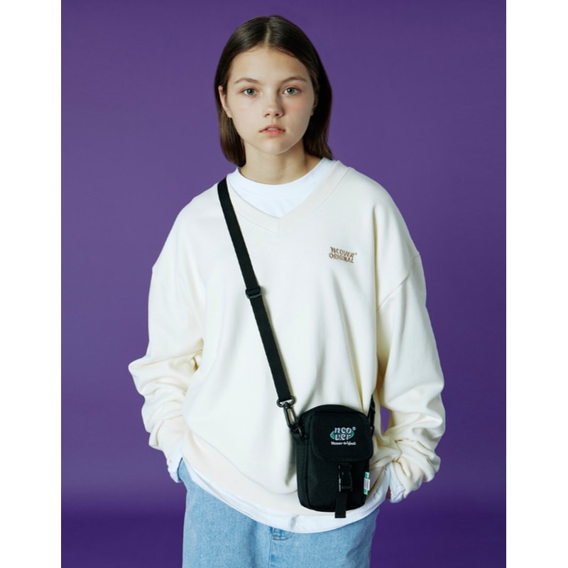 韓国公式ブランド NCOVER / ELLIPSE TILE LOGO CROSS BAG 2color バッグ