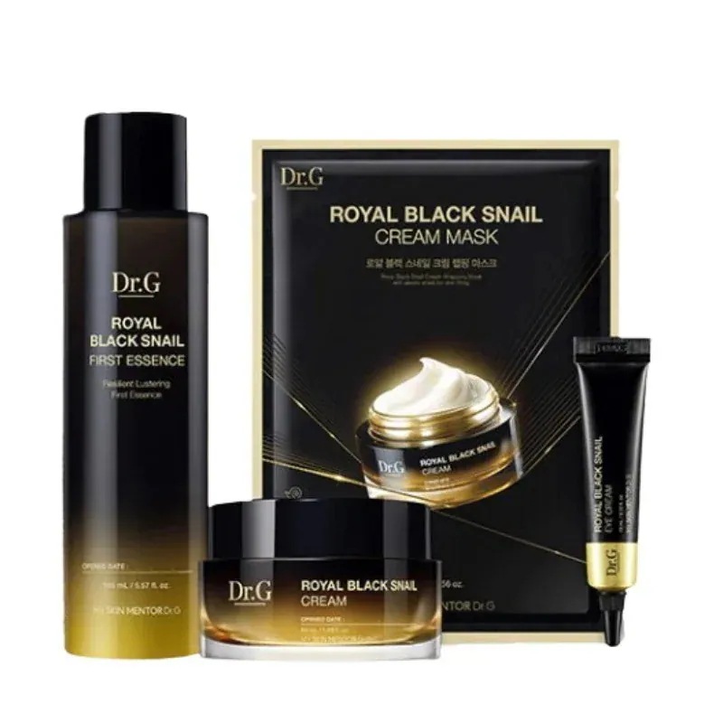 【3点セット】ロイヤル ブラック スネイル スペシャル セット/エッセンス165ml+クリーム 50ml +アイ クリーム10ml(マスクパック贈呈)