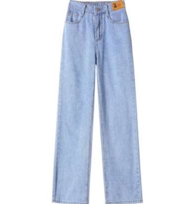 カジュアルワイドデニムパンツ ボトム デニム 爽やか ワイド 定番 ロング丈 シンプル 大人 上品 おしゃれ かっこいい 大人可愛い 大人女子 こなれ感 キュート 爽やか ナチュラル 柄 春 夏