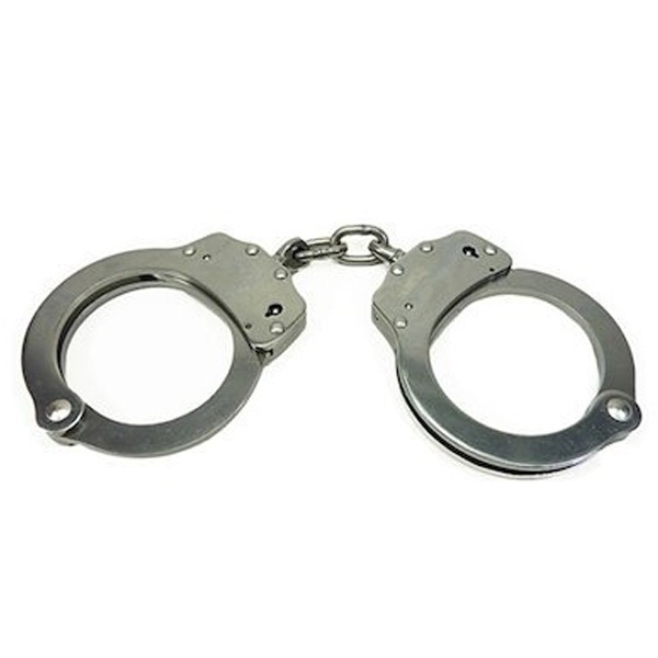 手錠 スタンダード ステンレス ダブルロック 本物 鍵 ハンドカフ ポリス 警察 護身 グッズ コスプレ 頑丈 拘束 護身グッズ 護身用品 警察グッズ ポリスグッズ 手枷