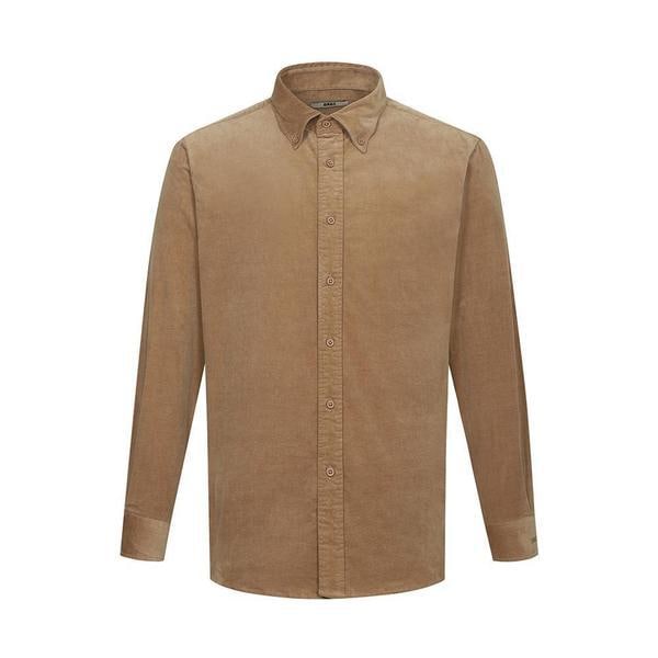 コーデュロイソリッドカジュアルシャツルーズフィット_DLW1SHCL172W1