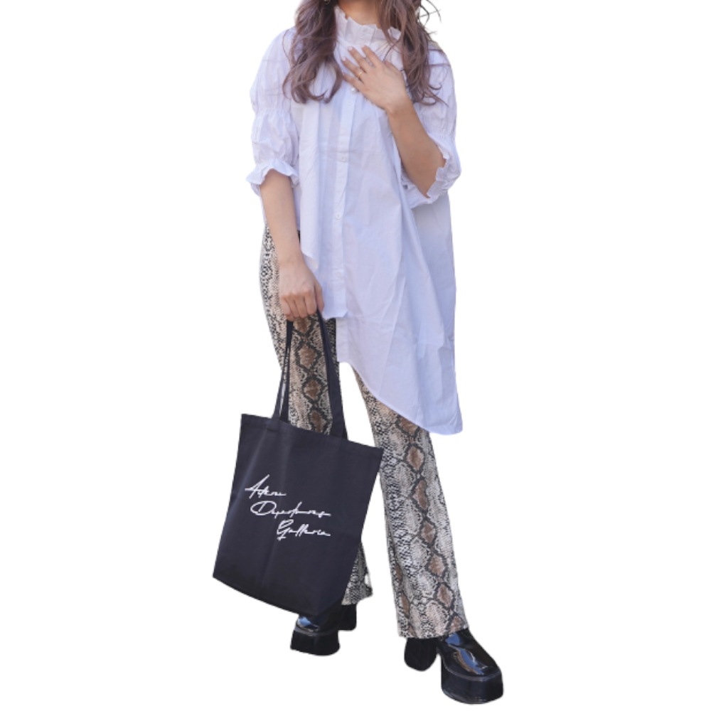 Irregular Hem Frill Collar Shirt Tunic（white） A,D,G レディース トップス