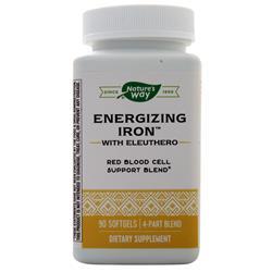 NATURE S WAY社　エナジャイズ アイロン エレウセロ(シベリア人参)配合 90ソフトジェルカプセル