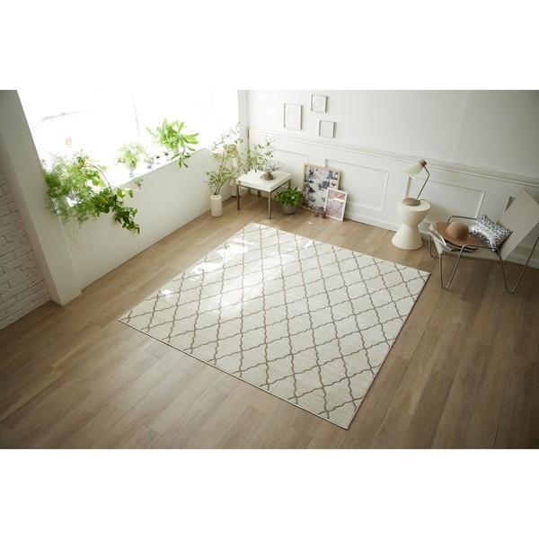 スミノエ 防ダニ ラグ コラベル 190240cm アイボリー メーカー直送