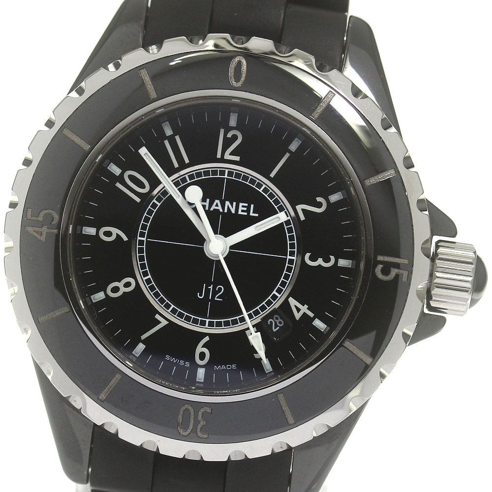 シャネル CHANEL H0681 J12 黒セラミック クォーツ レディース _861985【中古】