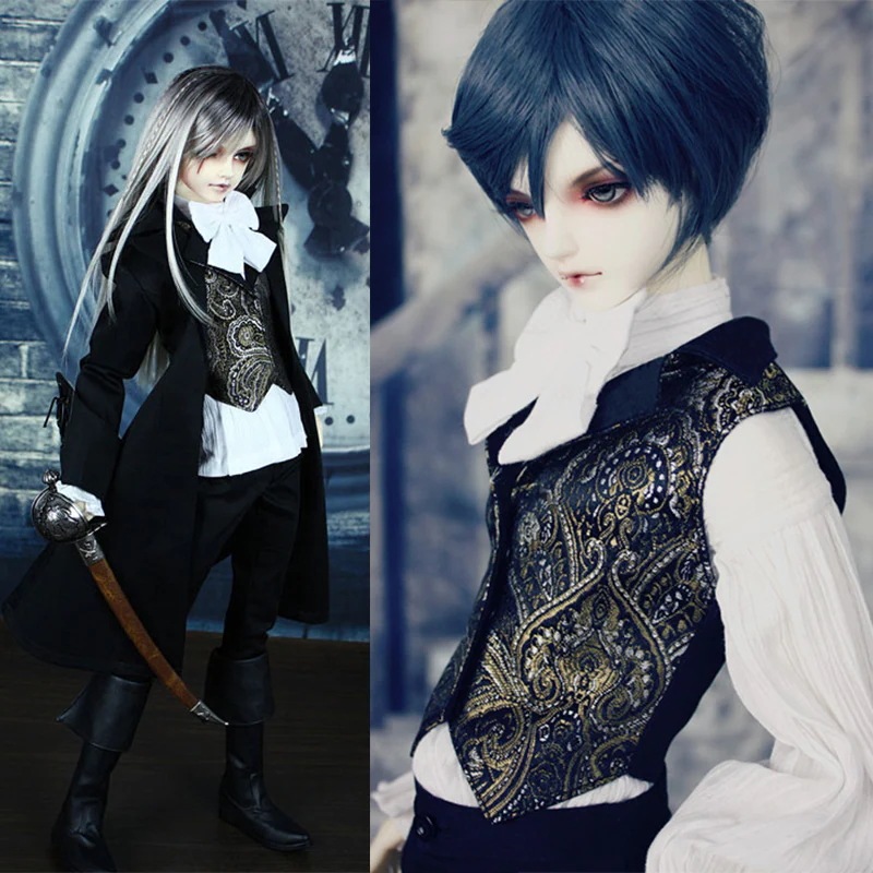 BJDドール服 ドール衣装セット 海賊貴族風 Black pigeons SD/70cm/ID75/オーダーサイズ人形用衣装