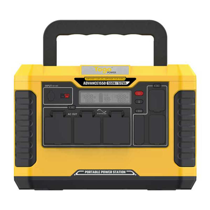 TOGOPOWER　ポータブル電源 ADVANCE1500 [1512Wh /12出力 /ソーラーパネル(別売)] 　AD1550Y