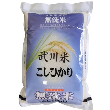 無洗米 令和7年産 山梨県産 武川米コシヒカリ 5kgx2袋 (保存包装 選択可)
