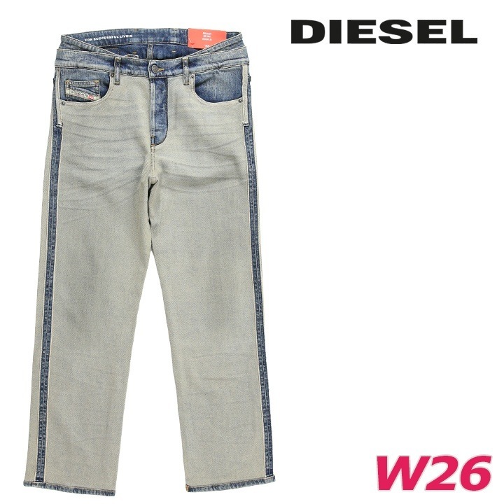 ジーンズ デニム パンツ メンズ 2020 D-VIKER-FS1 ダブルウエスト インサイドアウト die-m-p-f8-4jn