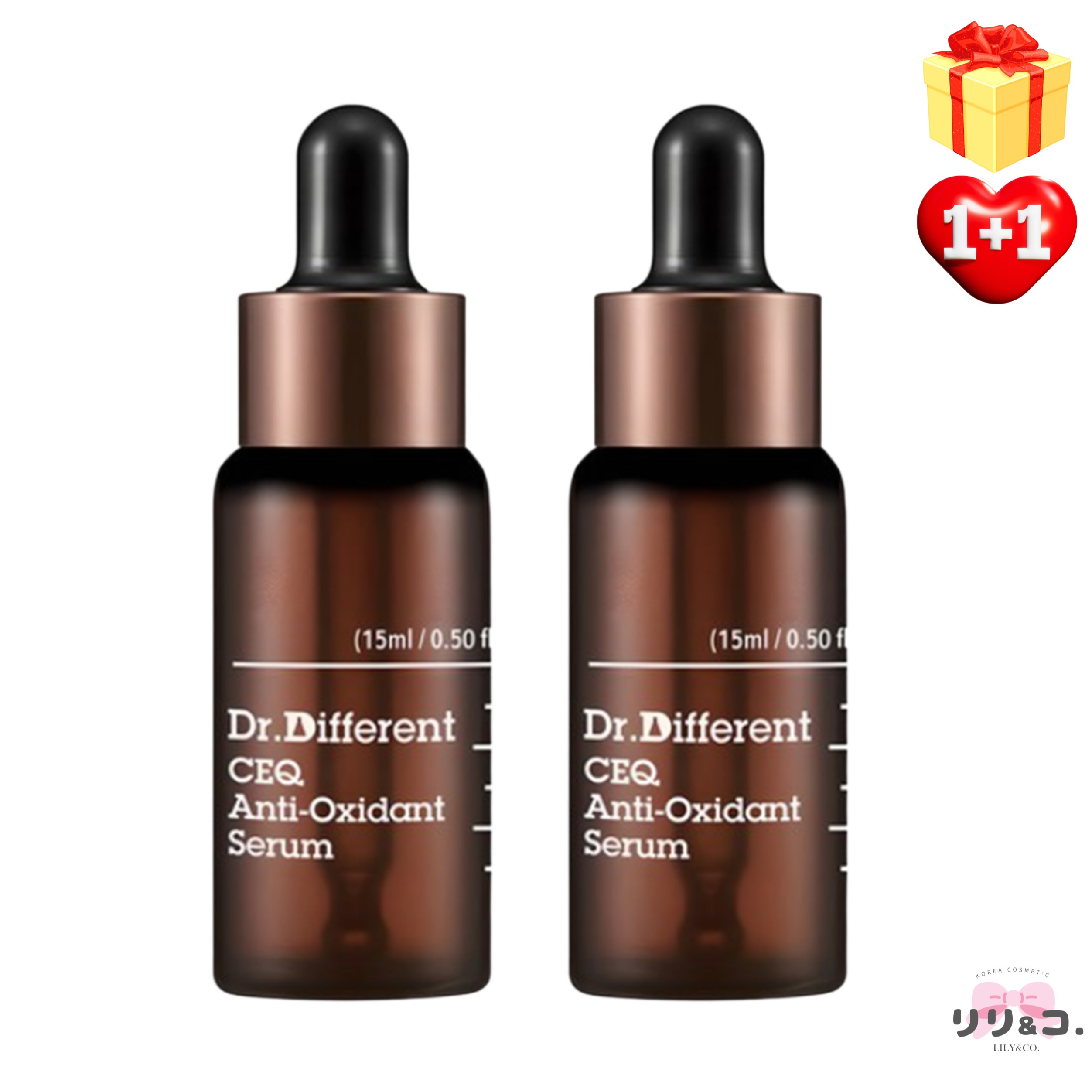[Qoo10人気 1+1] CEQ アンチ オキシダント セラム 15ml + 15ml 計30ml ビタミンC アンプル しみ シミ取り 乾燥 くすみ シミ 韓国コスメ 韓国人気 スキンケア 敏感肌