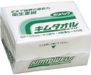 クレシア キムタオルホワイト ポリパック50枚 610203 00006783 【まとめ買い5個セット】