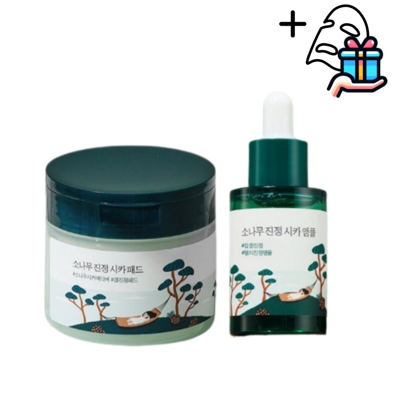 【シカ セット】 松の木 シカ 美容液 30ml 1個 + 松の木 シカパッド 50枚 1個/オマケ付き/シカ/化粧下地/下地/ニキビ/スキンケア/オリーブヤング/美容液/韓国コスメ/韓国/人気