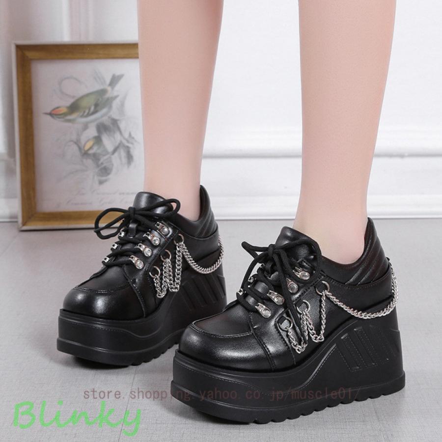 高品質なハロウィン商品 厚底ブーツ 編み上げ ブーツ レディース靴 チェーン付き ゴシック ロリィタ PUNK パンク 舞台 歩きやすい ハロウィン 男女兼用 コスプレ レディース 3日以内に発送