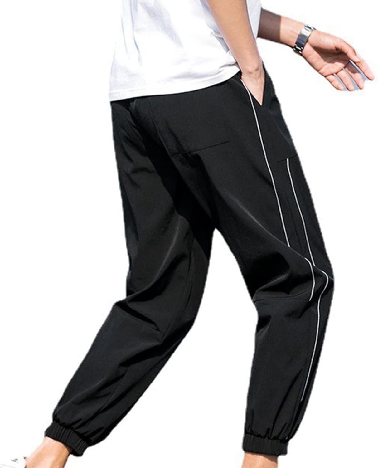 トラックパンツ 速乾 ジョガーパンツ メンズ M~4XL ドライ デーパートパンツ 9分丈 スポーツウェア ロングパンツ 夏 大きいサイズ 薄手 涼しい アイスタッチ カジュアル オシャレ ウエストゴ 6,276円