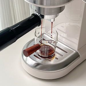 ウッドハンドル エスプレッソ ショットカップ グラスショットカップ 50ml/100ml