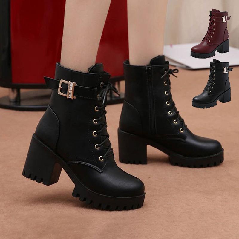 【即納】2024 新作ショートブーツ レディース ショート丈 靴 ハイヒール レザー 美脚 ハイヒール カジュアルシューズ ブラック ワインレッド 歩きやすい