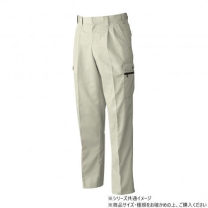 桑和 6118 ツータックカーゴパンツ 130サイズ ベージュ(3)