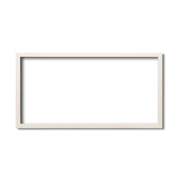 長方形額厚みのある作品収納可納 縦横兼用 横長額 厚み19mmまで 長方形額（700350mm） パールホワイト