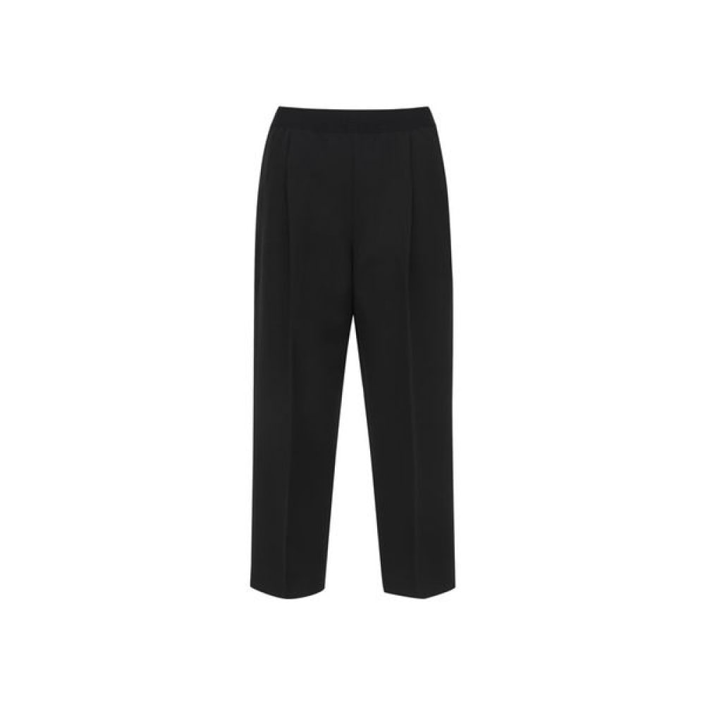 [OLGEN] レディース) バンディングワンタックストレッチパンツ_ZLF2PP2301BK
